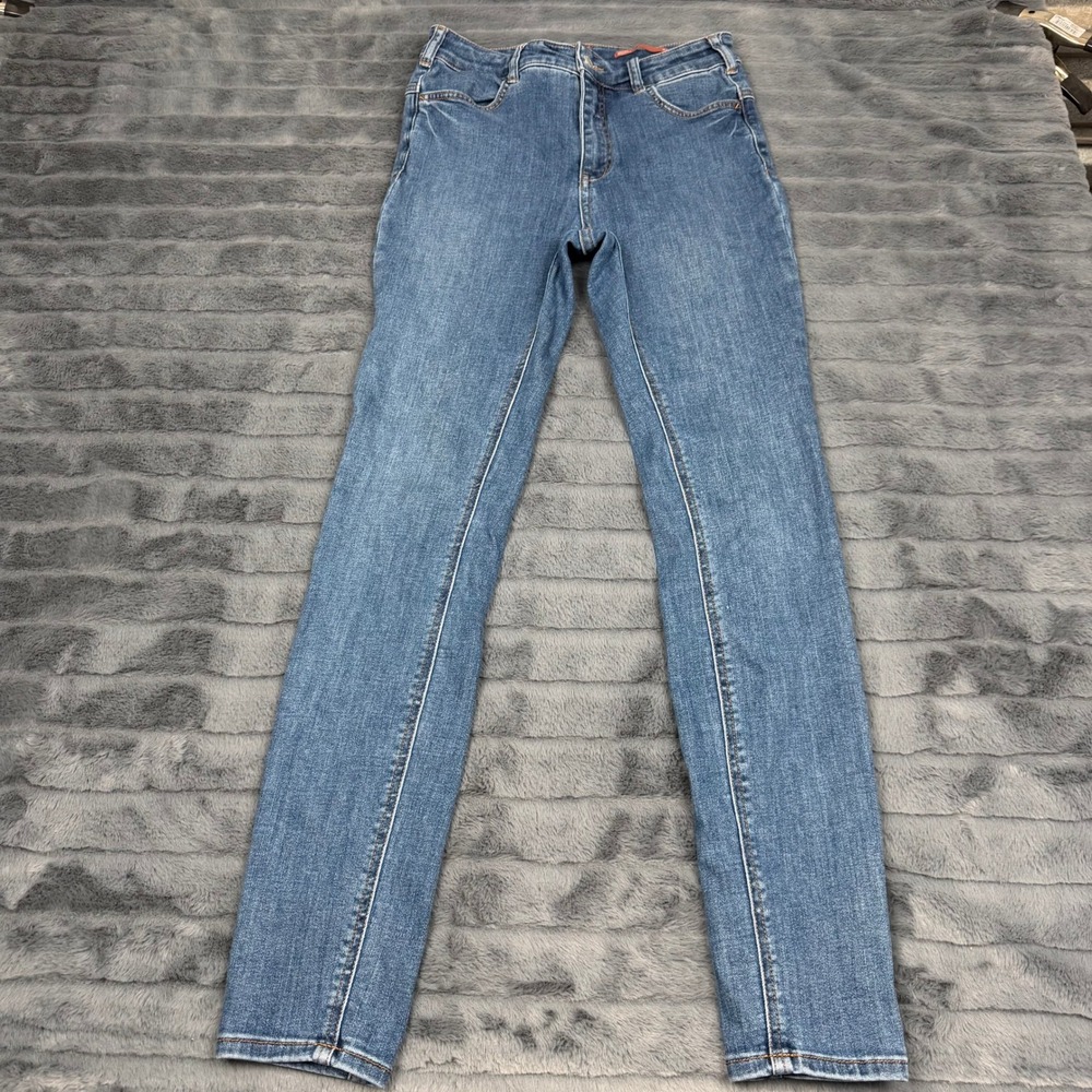 Pilcro and the Letterpress Skinny Jeans Blue Denim High Rise 28 Tall 13223
